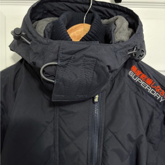 BNWT SUPERDRY ORIGINAL WINDCHEATER JAPAN JACKET QUILTED HOODED NAVY BLUE MED (M) - Picture 6 of 16